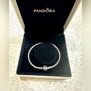 Pandora silver bracelet.  7 inches